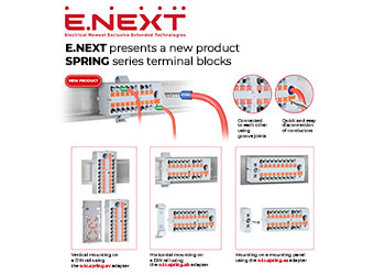 E.NEXT presents a new product — SPRING series terminal blocks