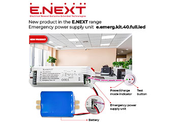 New product in the E.NEXT range — Emergency power supply unit e.emerg.kit.40.full.led