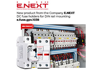 New product from the Company E.NEXT — DC fuse holders for DIN rail mounting e.fuse.gpv.1038